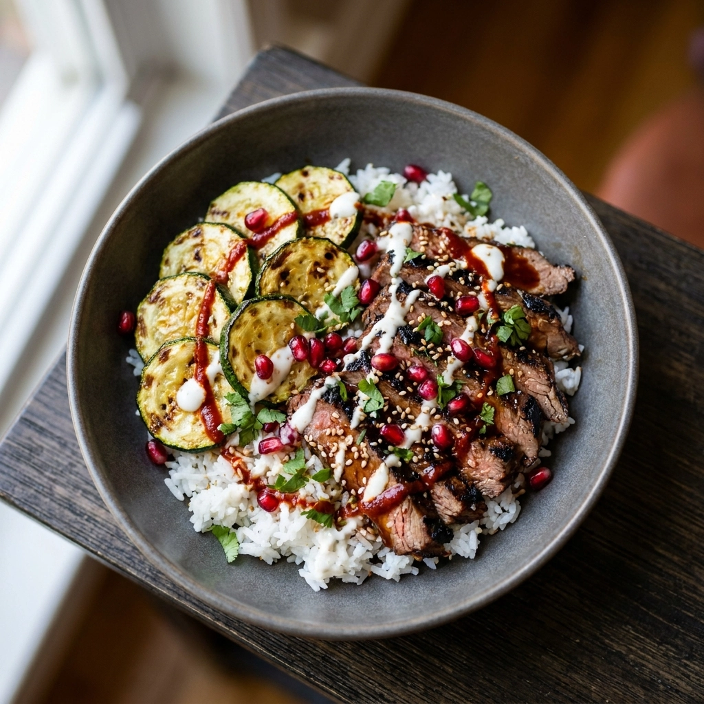 Cozy Grilled Steak Bowl With Zucchini: A Hearty Weeknight Win | Easy Steak Meal Prep