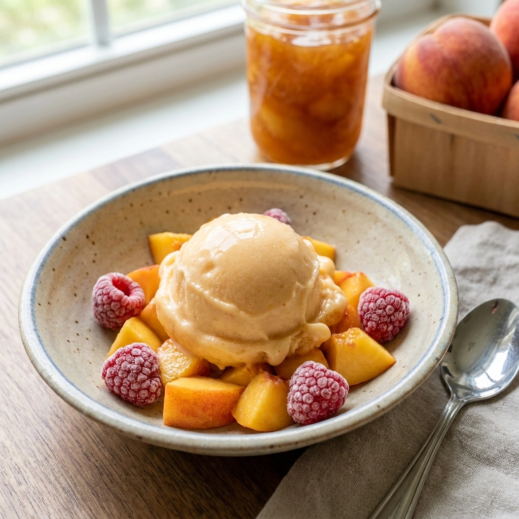 Creamy No-Churn Peach Sorbet: The Ultimate Summer Cooler