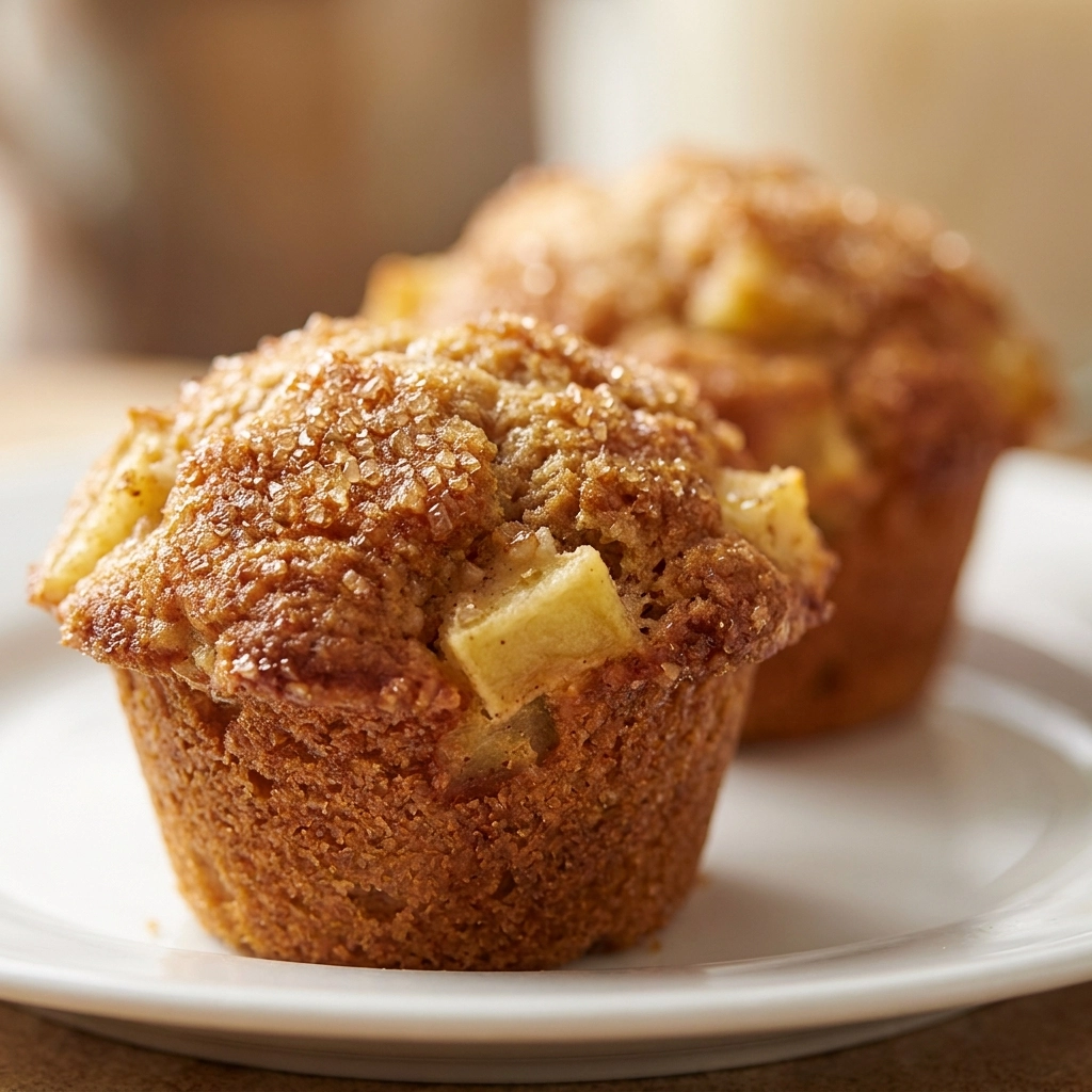 Cinnamon Muffin Recipe Brown Sugar Tops With Apple Bits | Easy Apple Cinnamon Muffins