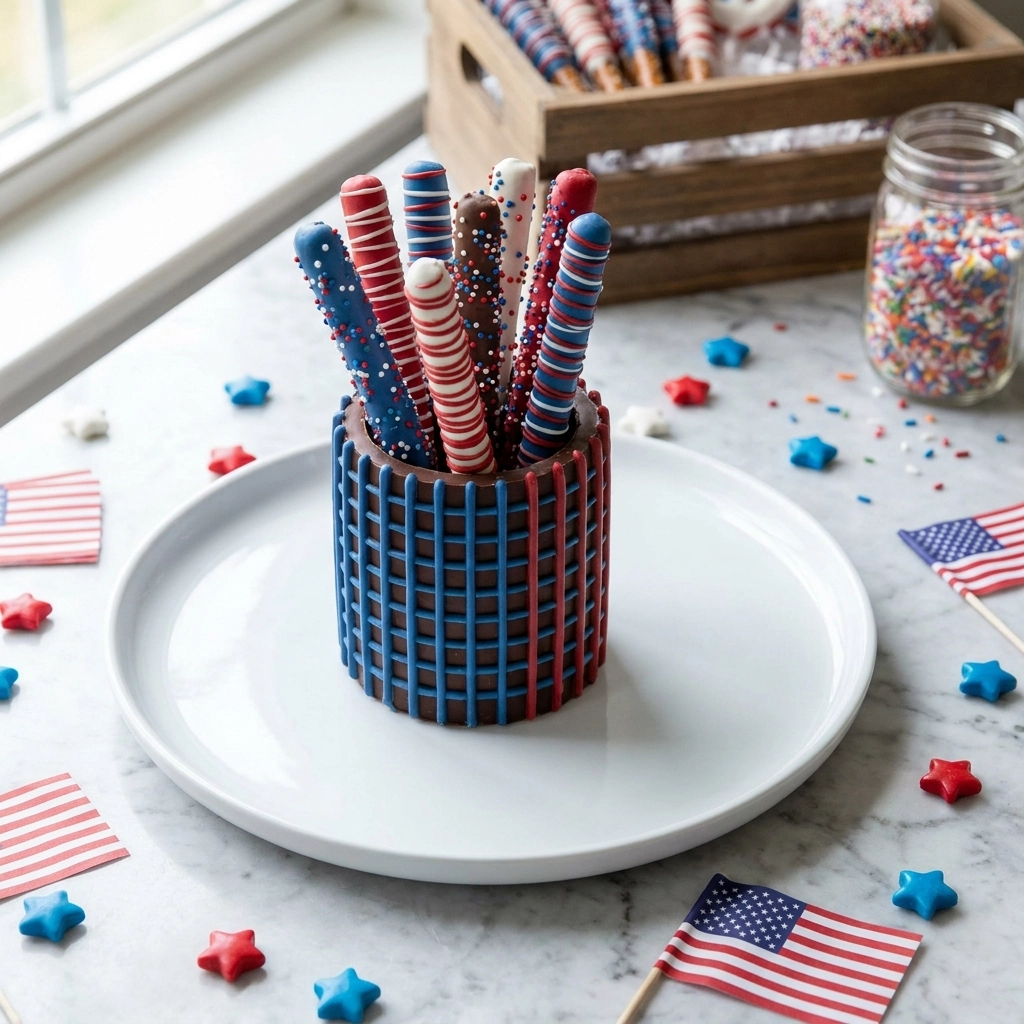 Patriotic Pretzel Rods: The Ultimate 4th of July Treat!
