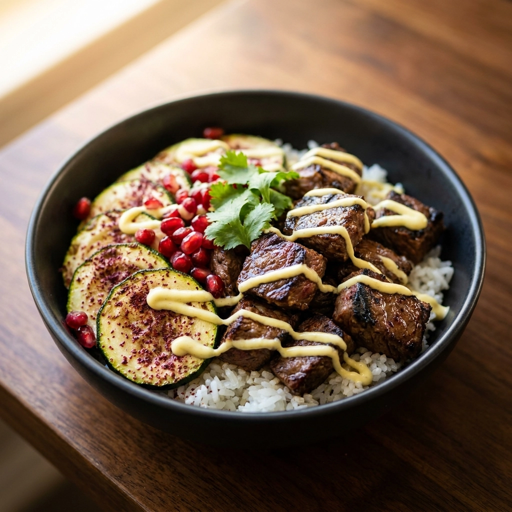 Cozy Grilled Steak Bowl With Zucchini: A Hearty Weeknight Win | Easy Steak Meal Prep