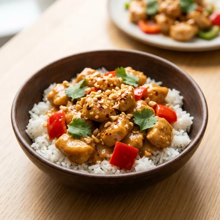 Thai Peanut Chicken Crockpot: A Slow-Cooked Flavor Odyssey | Easy Slow Cooker Dinner