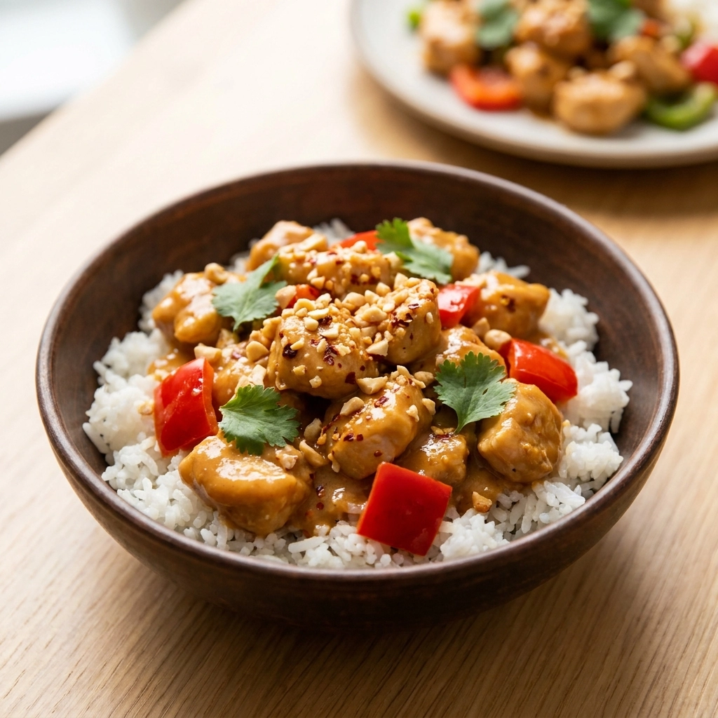 Thai Peanut Chicken Crockpot: A Slow-Cooked Flavor Odyssey | Easy Slow Cooker Dinner