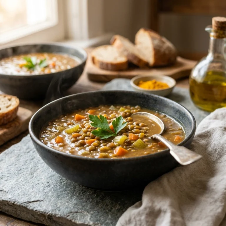 Vegetarian Lentil Soup: A Hearty Hug in a Bowl | Healthy Vegan Lentil Recipe
