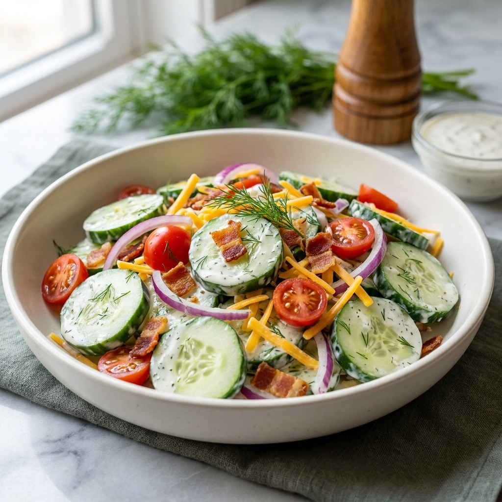 Cucumber Bacon Ranch Salad: The Definitive Guide | Easy Summer Side Dish