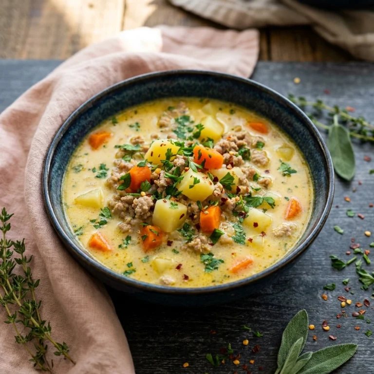 Healthy Ground Turkey Soup: A Cozy One-Pot Wonder | Easy Weeknight Dinner