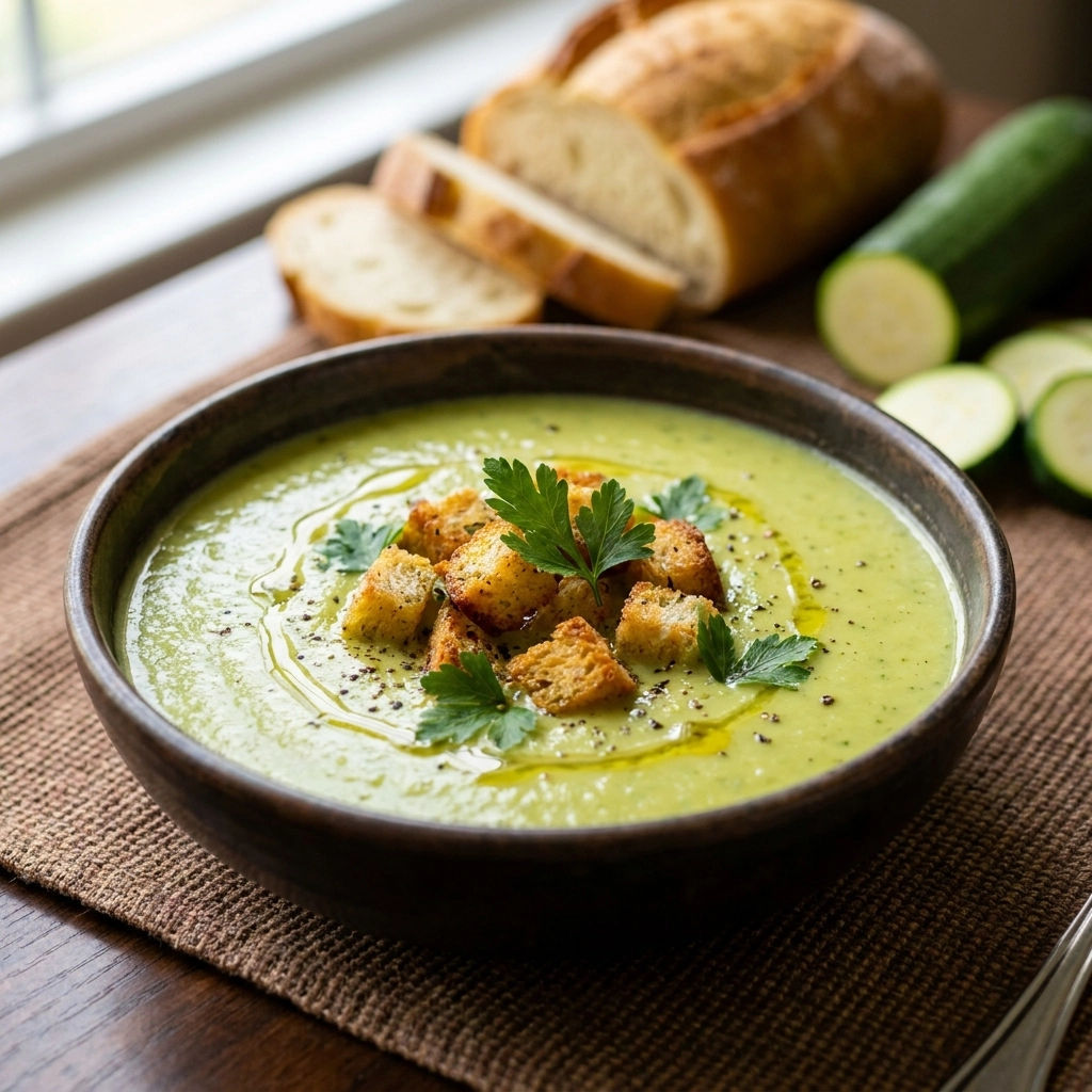 Zesty Vegan Zucchini Soup: A Fresh Garden Adventure | Healthy Vegan Soup Recipe