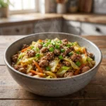 Easy Low Carb Egg Roll In a Bowl Recipe Ready in 20 Minutes | Keto Ground Pork Stir Fry