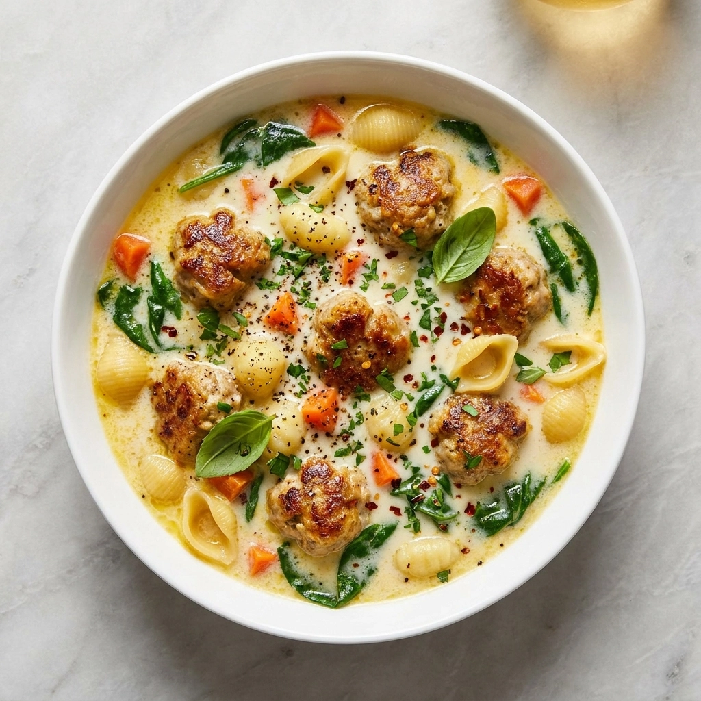 Creamy Italian Meatball Soup Recipe | Easy Comfort Food Dinner Ideas