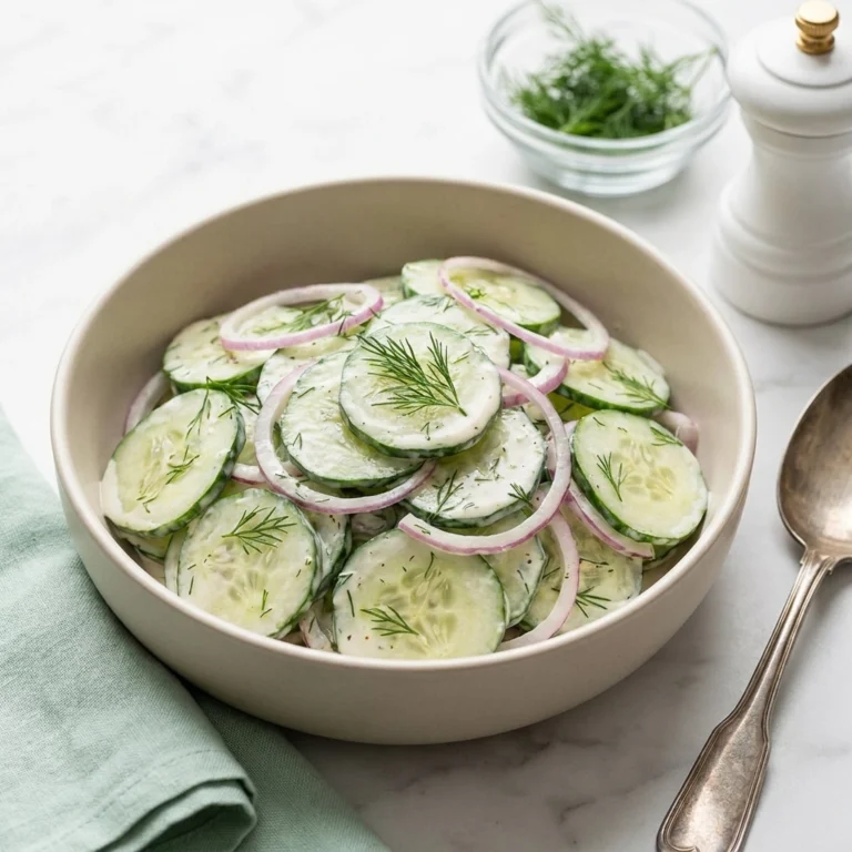 Creamy Cucumber Cheddar Salad Recipe | Easy Summer Side Dish