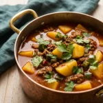 Hearty Mexican Ground Beef Potato Soup | Easy Comfort Food Dinner Ideas