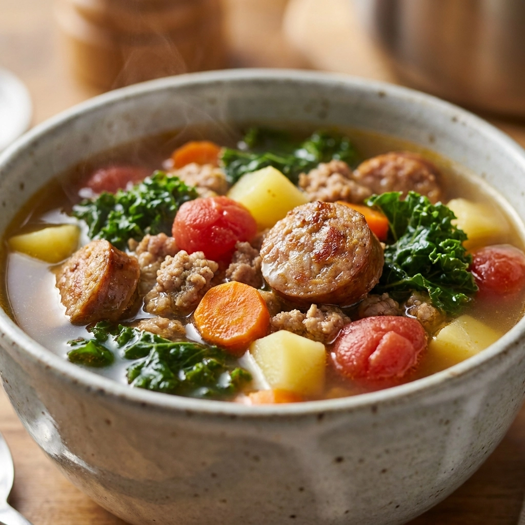 Hearty Sausage Kale Soup: A Cozy One-Pot Wonder | Healthy Winter Soup Recipe