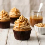 Indulgently Creamy Peanut Butter Caramel Cupcakes | Easy Gourmet Dessert Recipe