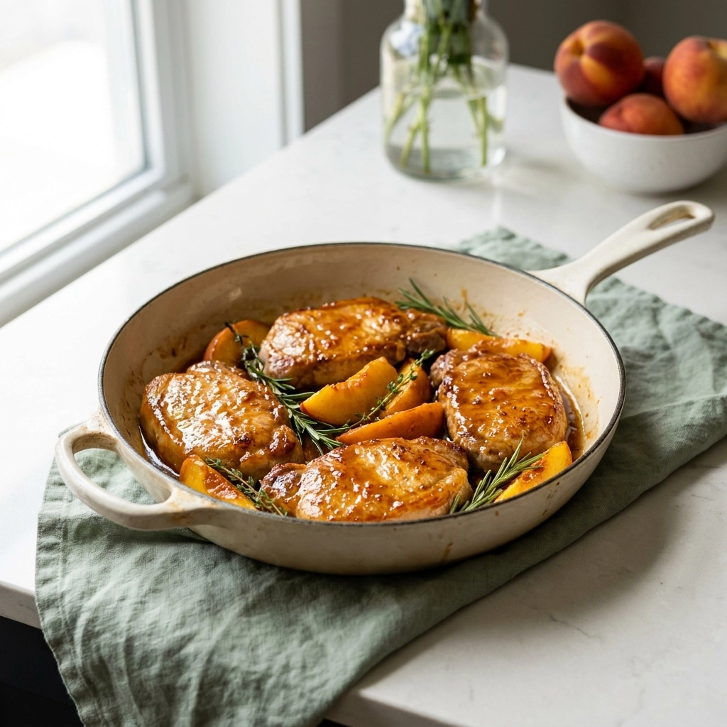 Homemade Peach Pork Chops: A Study in Sweet and Savory Balance | Easy Pork Dinner