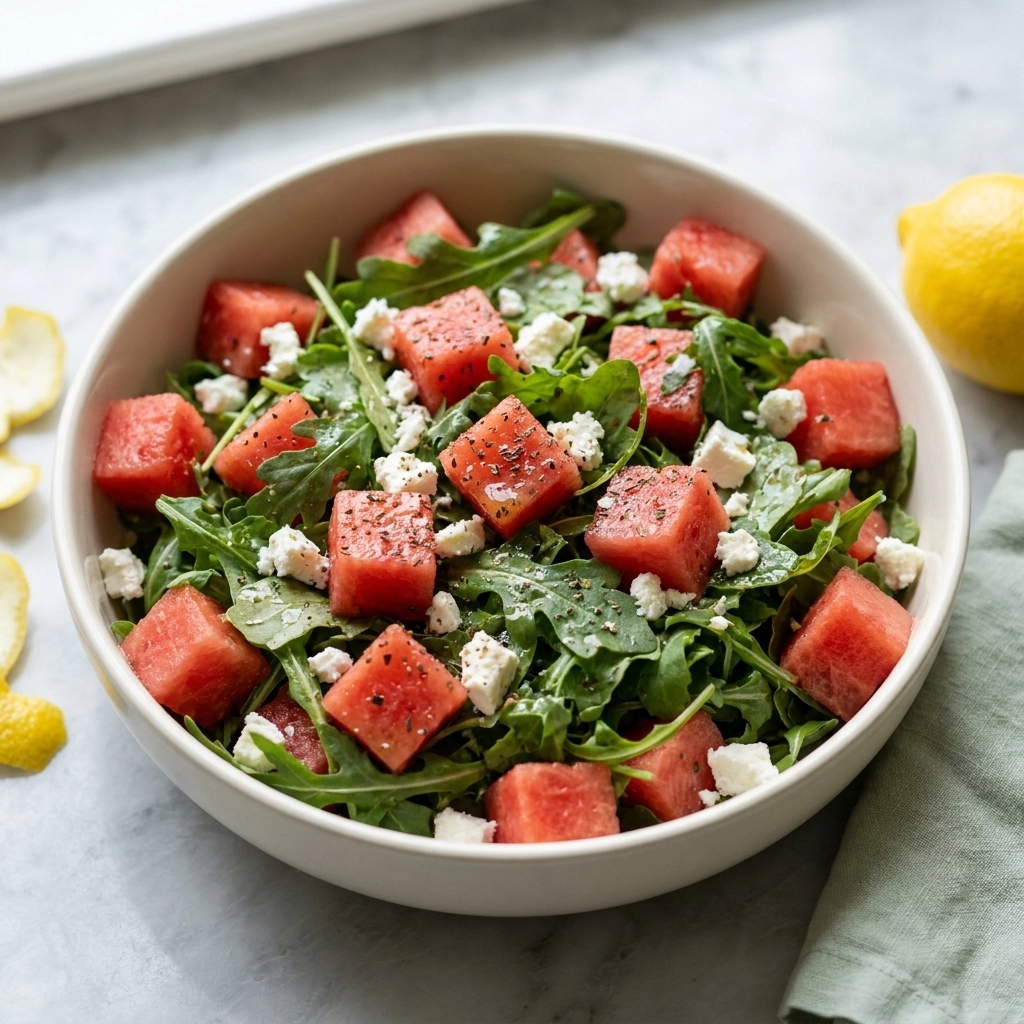 Watermelon Arugula Salad: A Study in Summer Contrasts | Refreshing Summer Salad Recipe