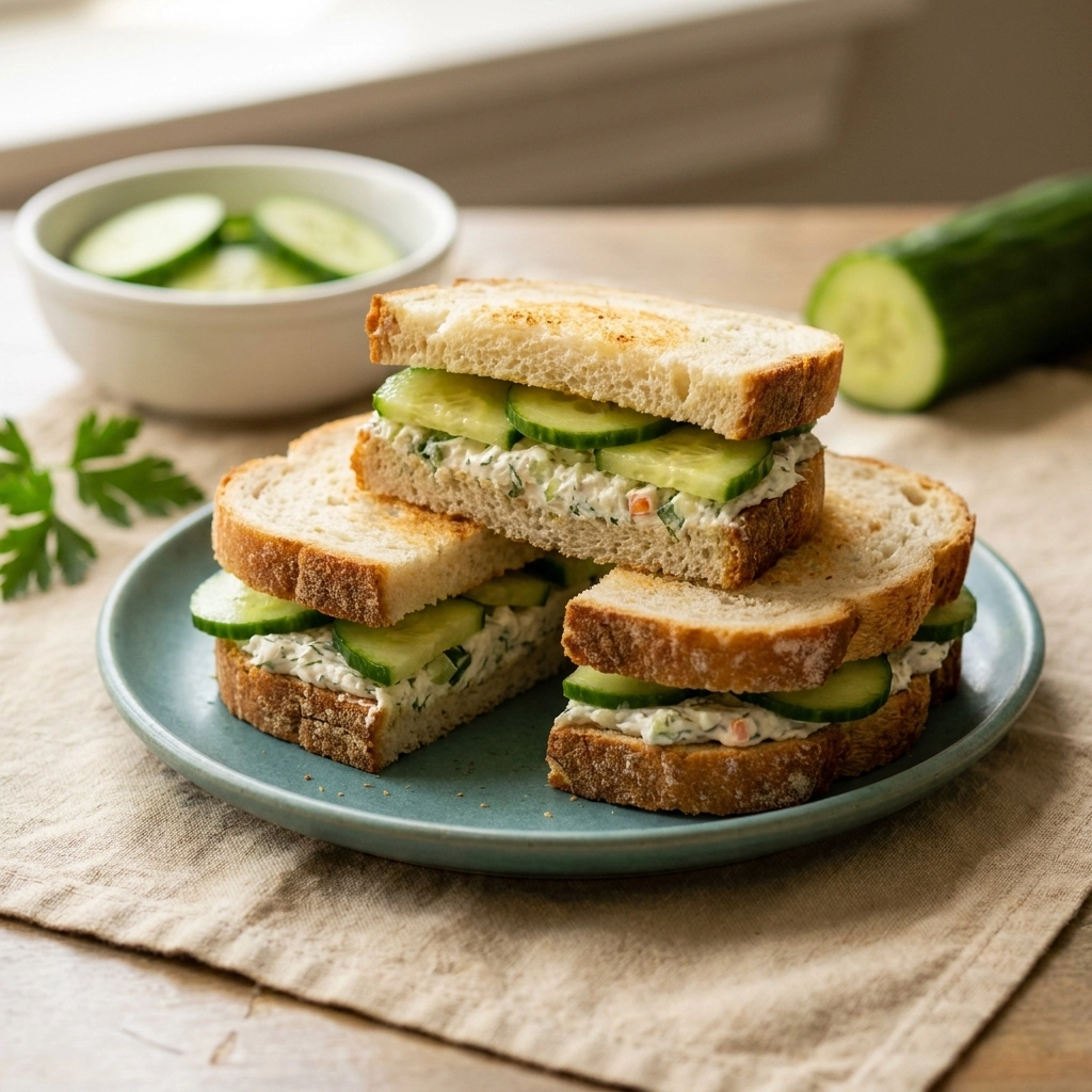 Refreshing Cucumber Sandwiches: Perfect Summer Bites | Easy Tea Sandwiches Recipe