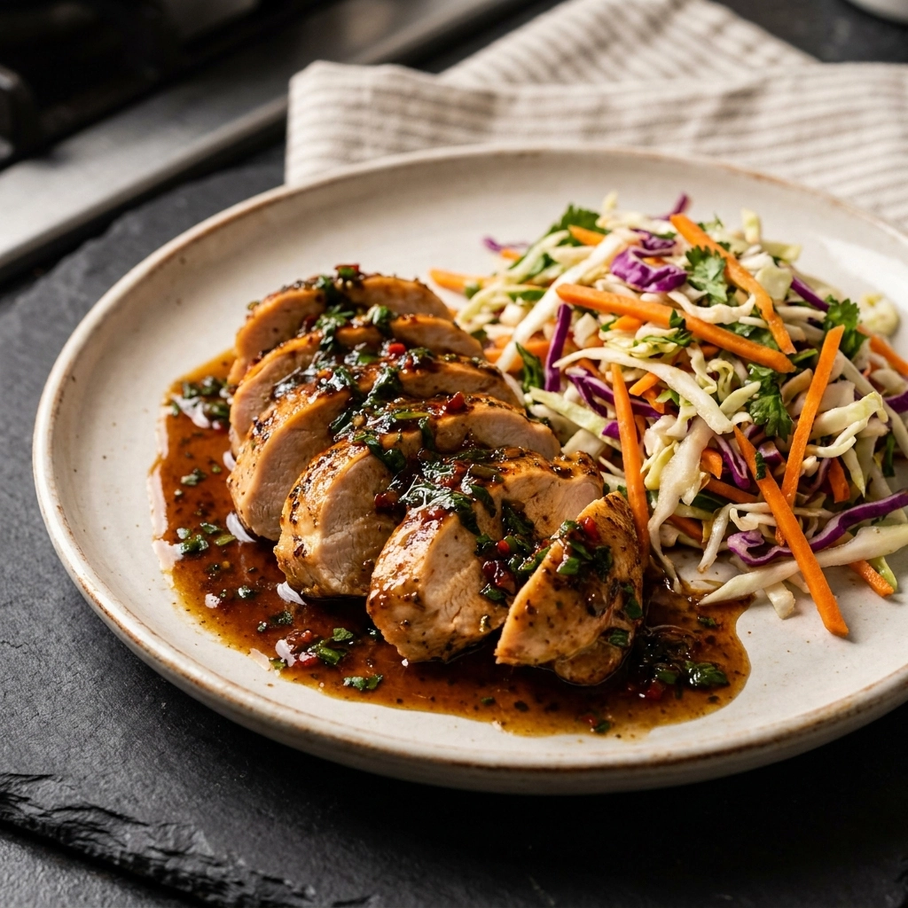 Savory Apple Cider Chicken Recipe – Easy Fall Dinner with Crunchy Slaw | Autumn Meals