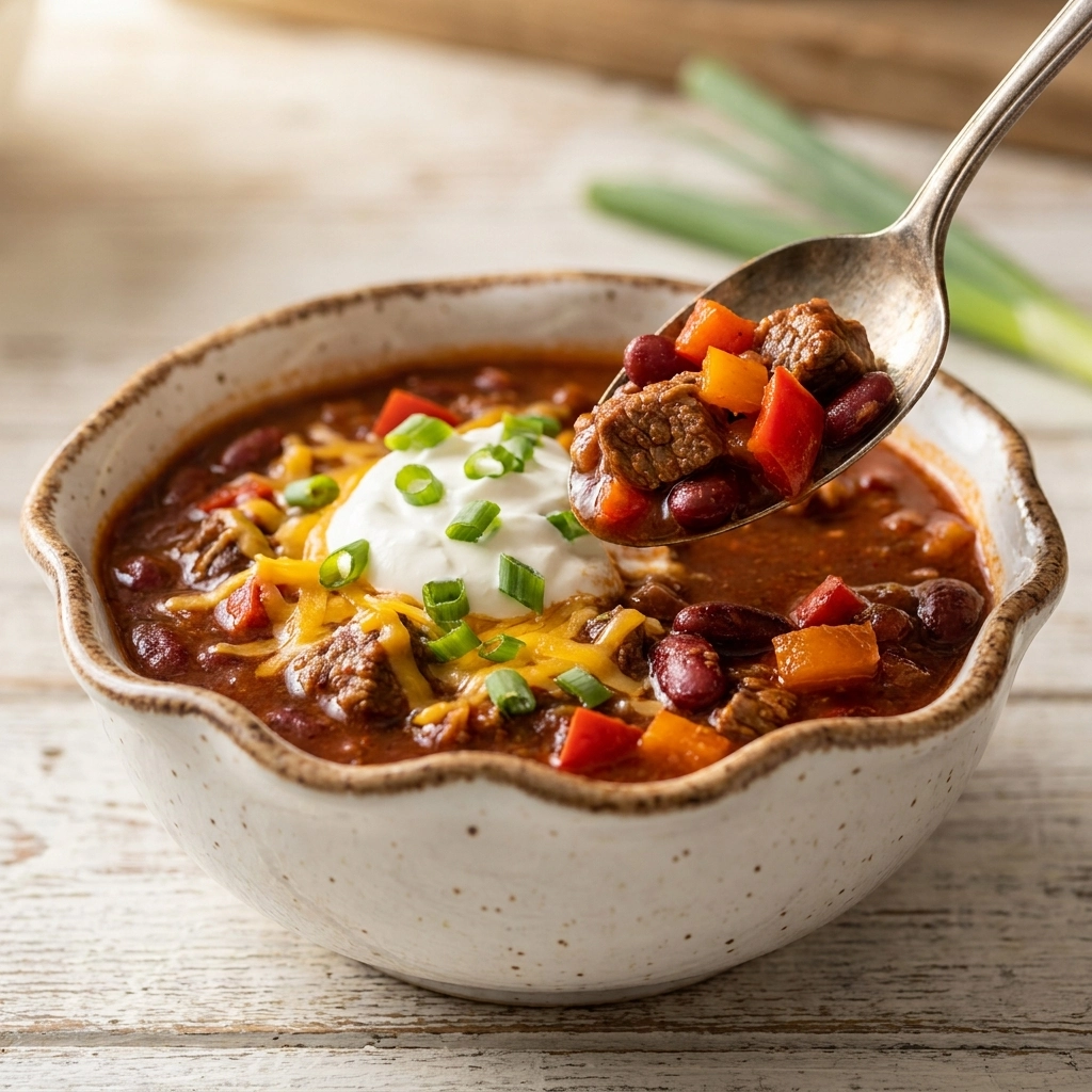 The Ultimate Slow Cooker Beef Chili | Easy Crock Pot Chili Recipe