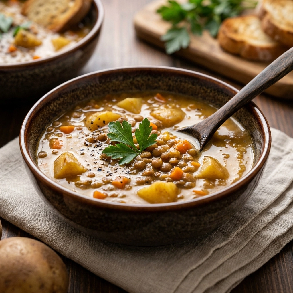 Vegetarian Lentil Soup: A Hearty Hug in a Bowl | Healthy Vegan Lentil Recipe