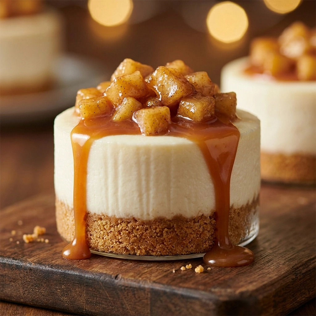 Caramel Apple Cheesecake Cups: A Gourmet Autumn Adventure | Easy Fall Dessert