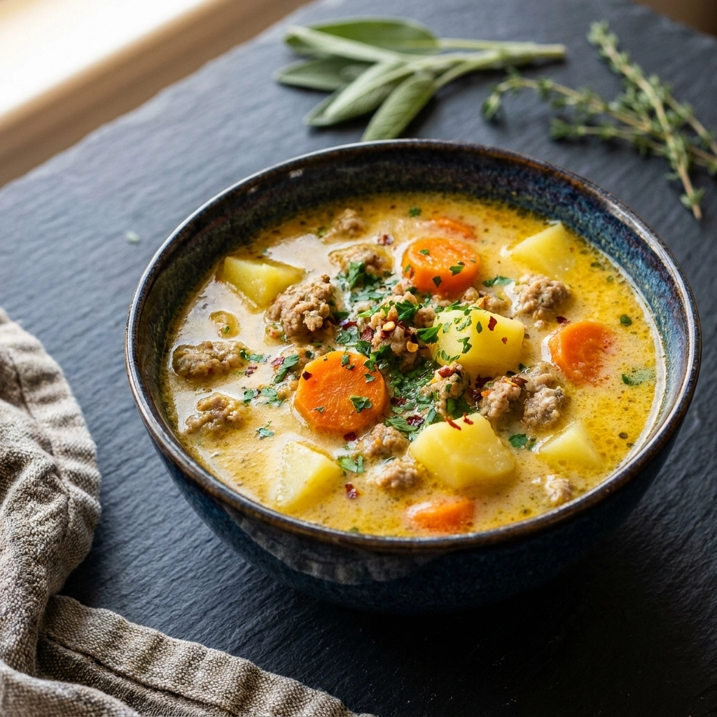 Healthy Ground Turkey Soup: A Cozy One-Pot Wonder | Easy Weeknight Dinner