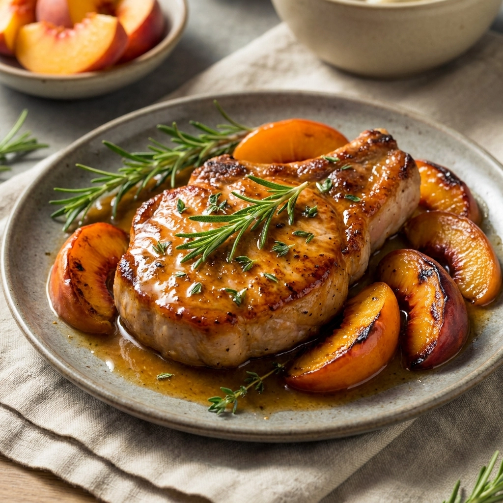 Homemade Peach Pork Chops: A Study in Sweet and Savory Balance | Easy Pork Dinner