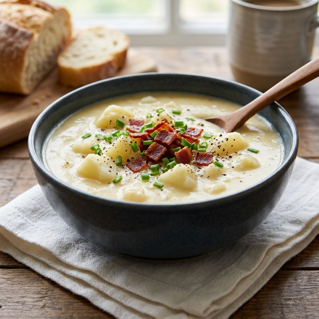 Creamy Crockpot Potato Soup: A Comforting Delight | Slow Cooker Potato Soup Recipe