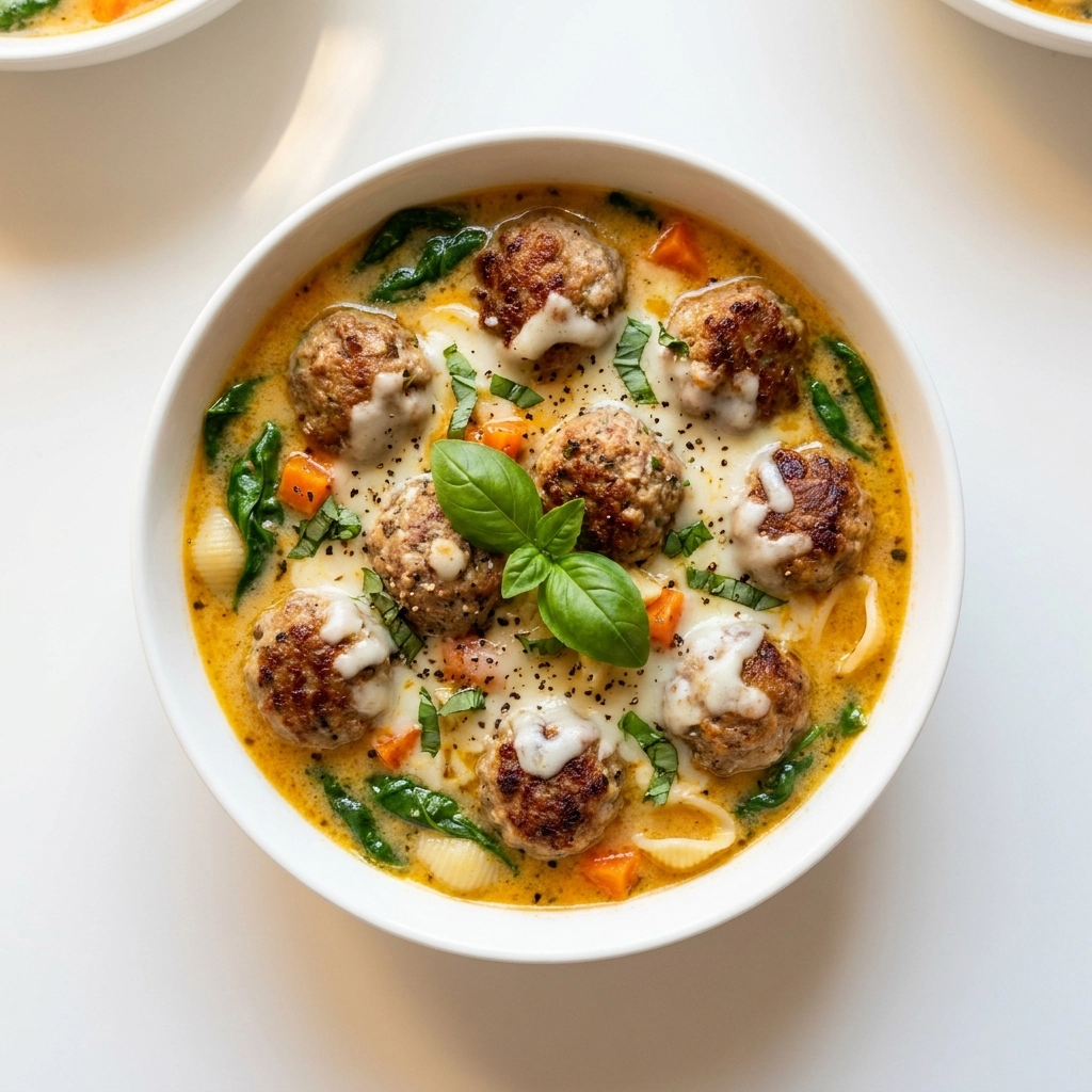Creamy Italian Meatball Soup Recipe | Easy Comfort Food Dinner Ideas