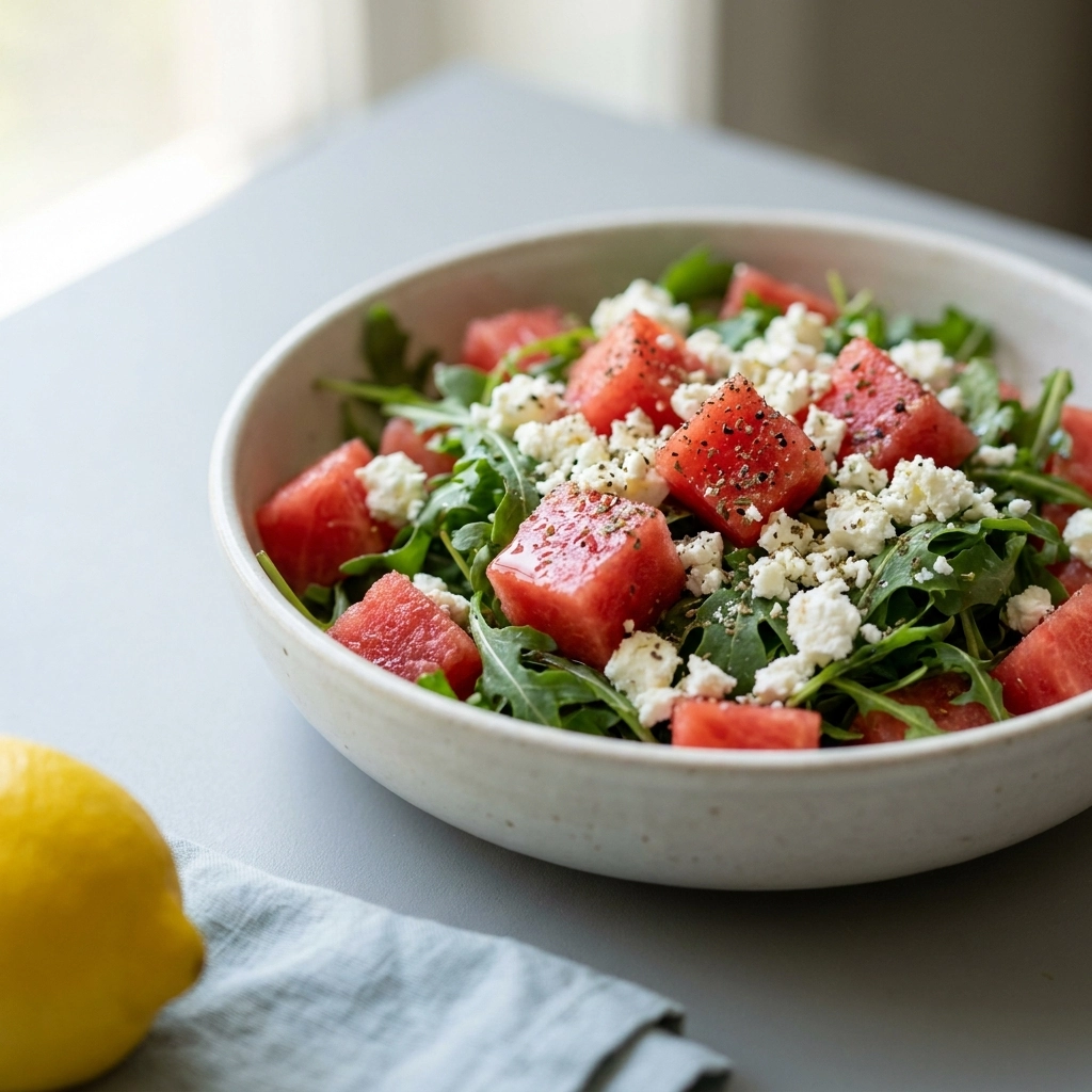 Watermelon Arugula Salad: A Study in Summer Contrasts | Refreshing Summer Salad Recipe