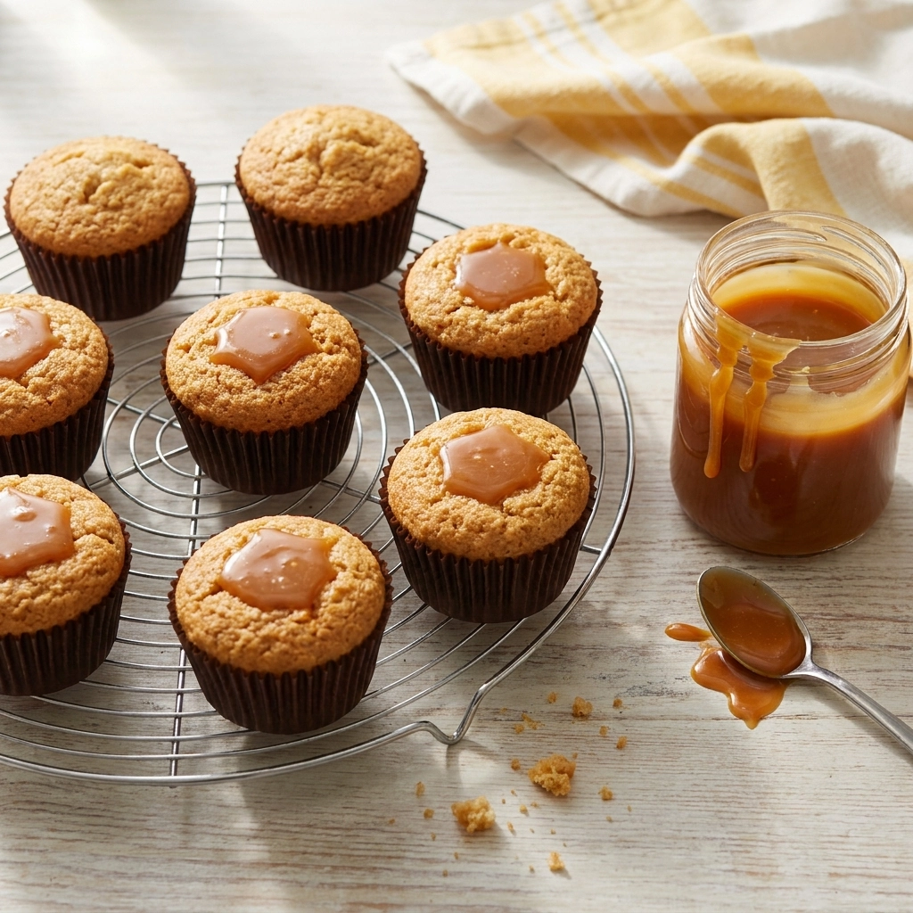 Indulgently Creamy Peanut Butter Caramel Cupcakes | Easy Gourmet Dessert Recipe