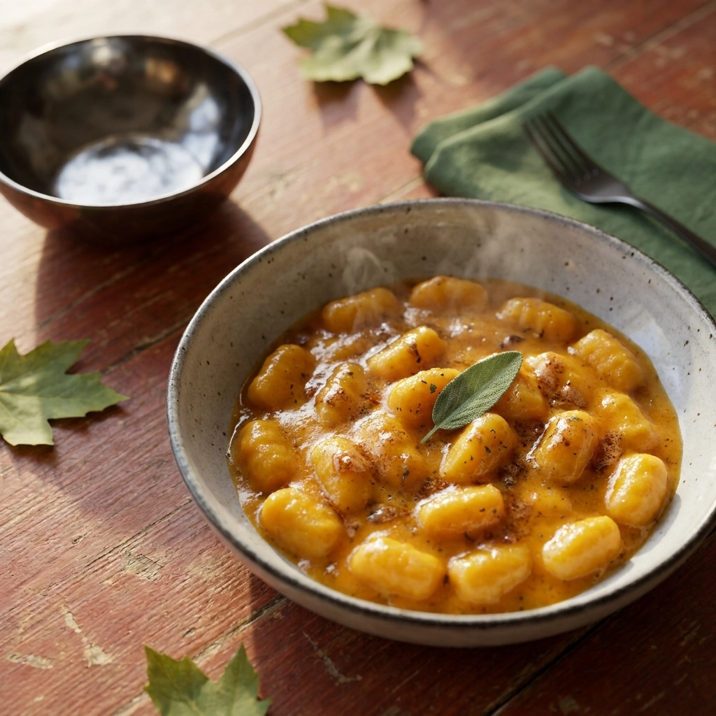 Creamy Pumpkin Gnocchi: A Bowl of Autumn Comfort | Easy Fall Pasta Dinner