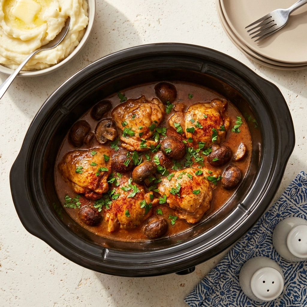 Slow Cooker Chicken Marsala: A Rich and Velvety Comfort Classic | Easy Crockpot Dinner