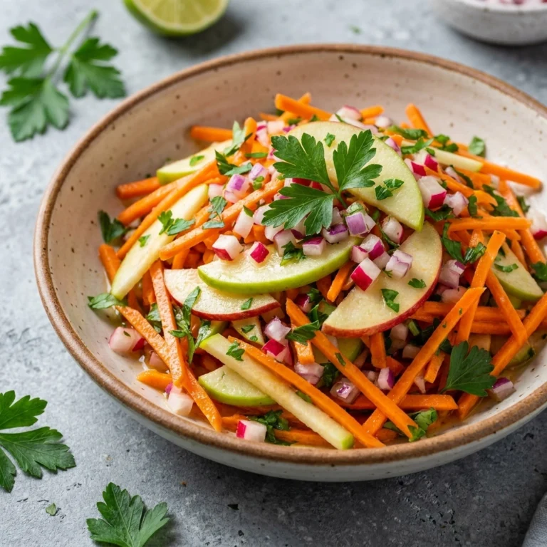 Crunchy Carrot Apple Salad – A Flavorful Delight! | Fresh Healthy Side Dish