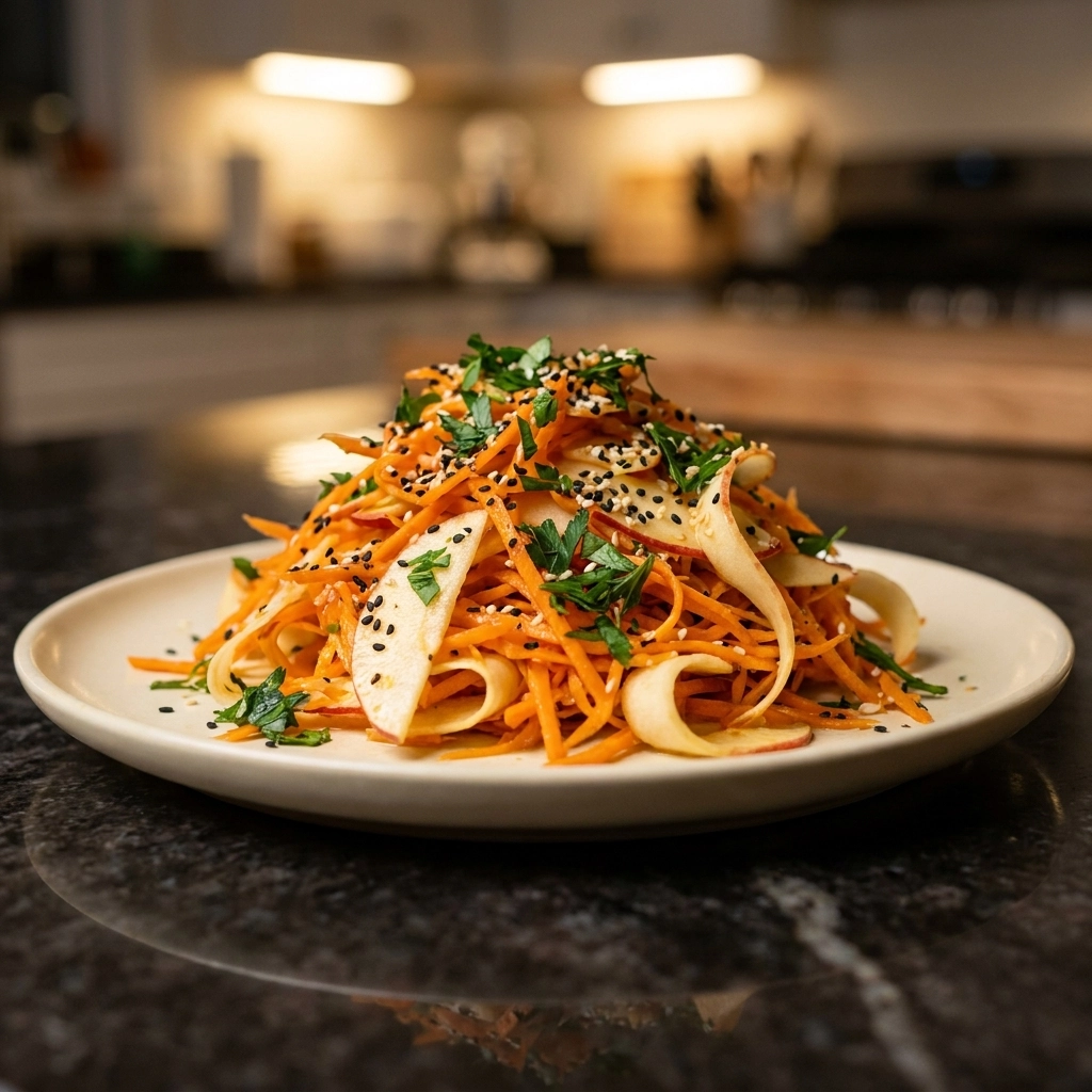 Crunchy Carrot Apple Salad – A Flavorful Delight! | Fresh Healthy Side Dish