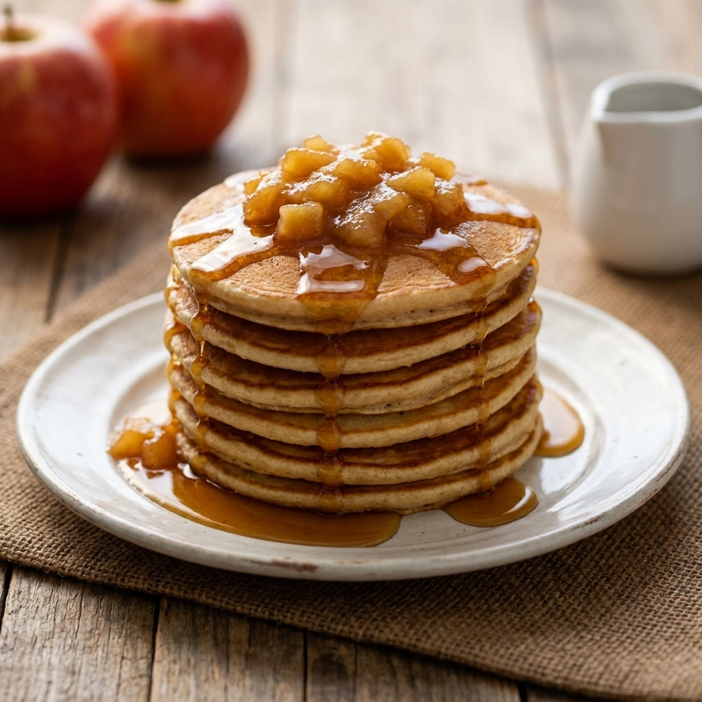 Fluffy Applesauce Pancakes for a Cozy Morning | Easy Apple Pancake Recipe