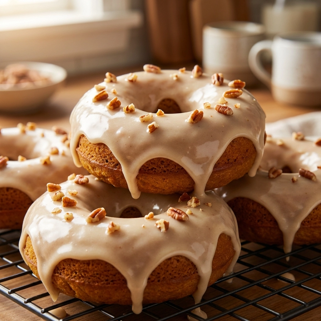 Irresistible Pumpkin Donuts with Maple Glaze Recipe | Easy Fall Dessert Idea